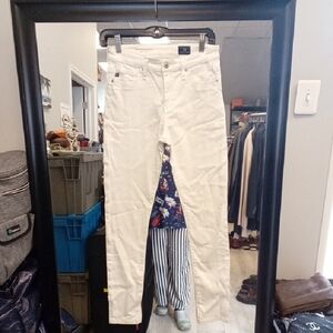 AG Adriano Goldschmied White Denim SIZE 25